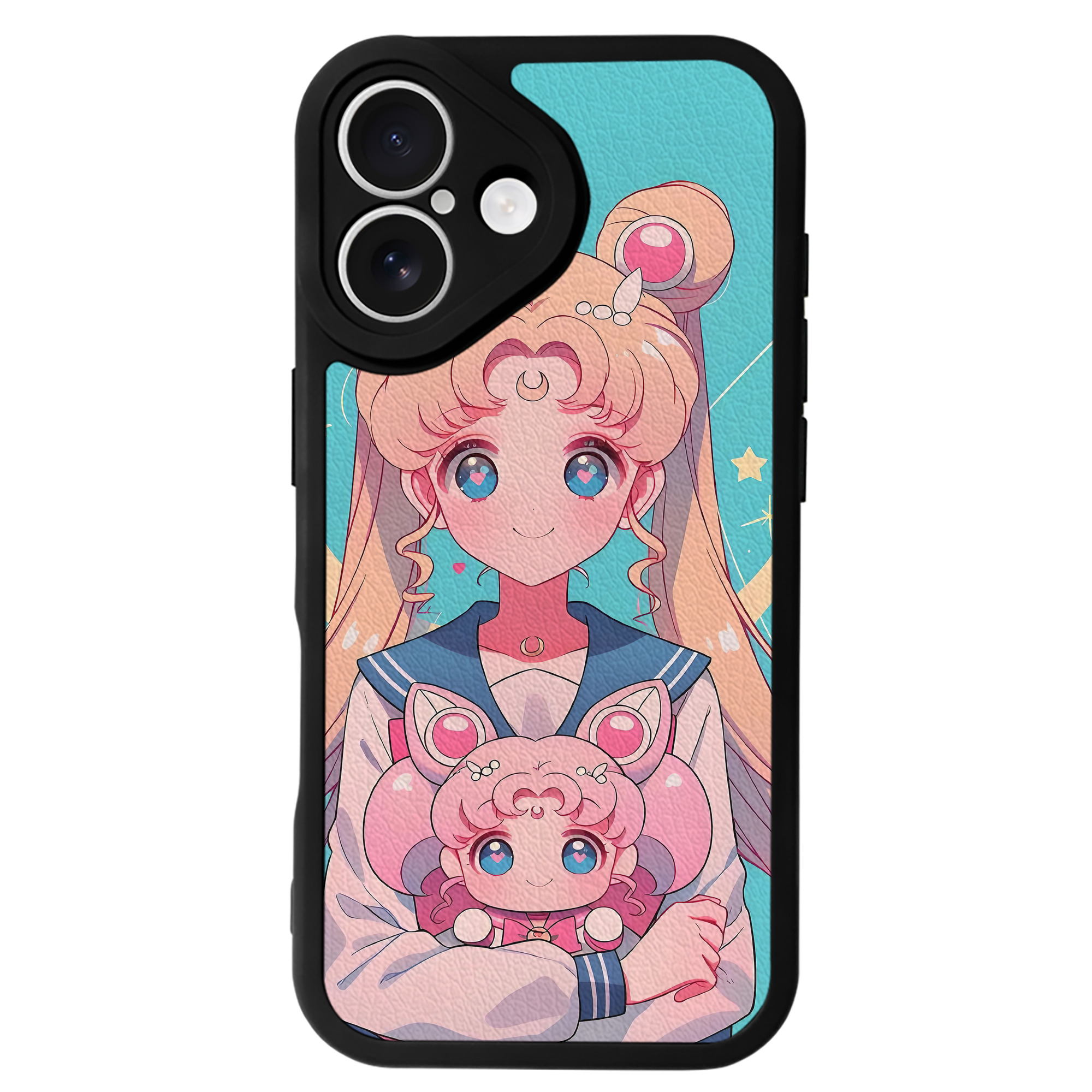 （画像用） 美少女戦士セーラームーン Sailor Moon 【iPhone 16シリーズ対応】シリコンスマホケース（レザー調） 材質：シリコン
